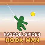 Play Game Ragdoll Spider: Hook Man now !