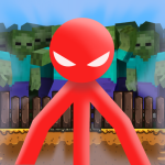 Play Red Stickman vs Craftsman now!