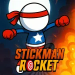 Play Game Stickman Rocket now !